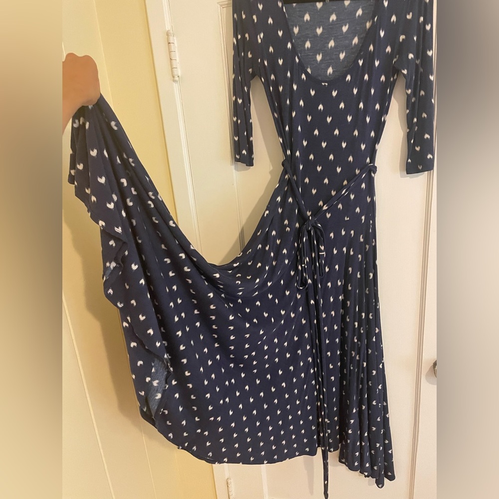 Rebecca Taylor sleeved cotton twirl dress with heart pattern